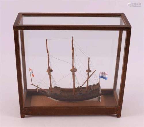 A ship's diorama of a galleon, 20th century