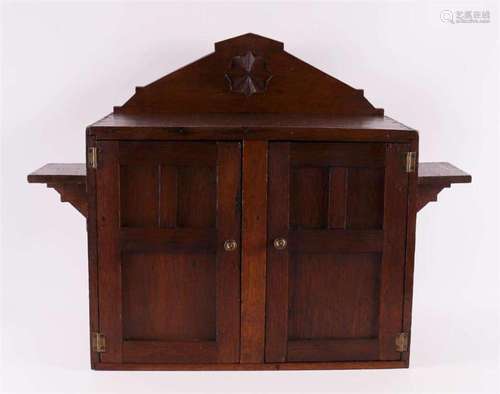 An oak Bible cabinet, ca. 1930.