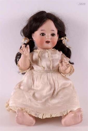 An articulated character doll, Germany, Porzellanfabrik Meng...