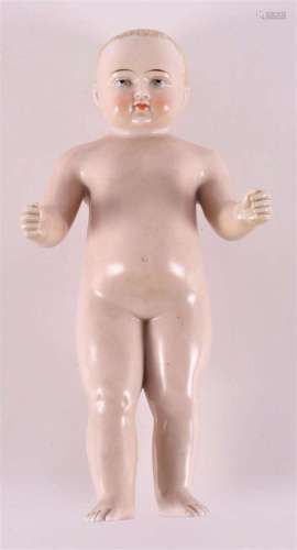 A porcelain bath doll/Badepuppe, so-called Nacktfrosch',...