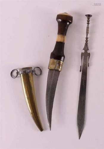 A wrought iron letter opener, 1st half 20th century.