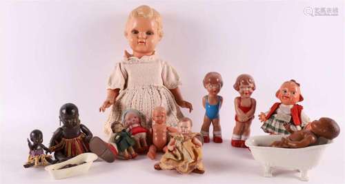 A lot of various celluloid dolls, 1st half of the 20th centu...