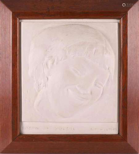 Wouters, Rik (Belgium 1882-1916) Plaster bas-relief of a wom...