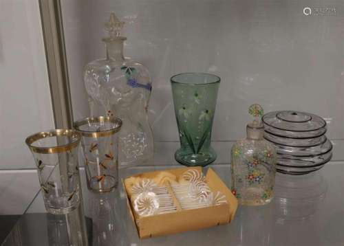 A lot of various glass, 19th/20th century.