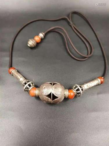 TURKMEN TRIBE STYLE OPENWORK SILVER BRACELET