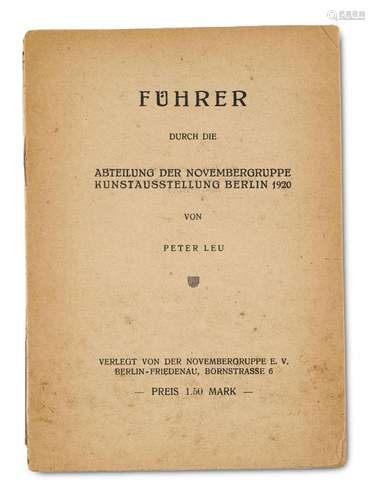 Leu, Peter Führer durch die Abteilung der November…