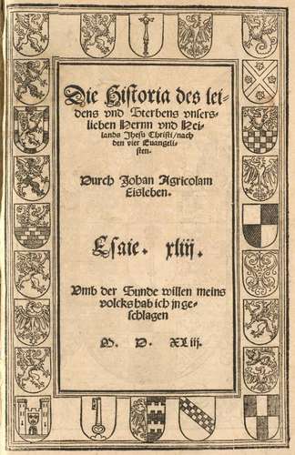 Agricola von Eisleben, Johannes Die Historia des l…