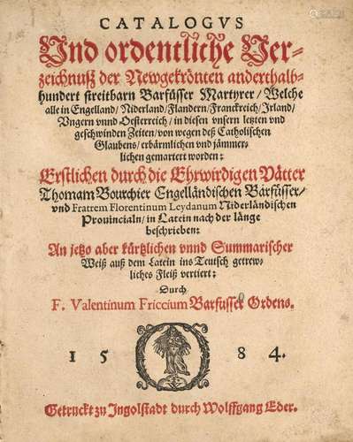 Bourchier, Thomas und Florentinus Leydanus Catalog…