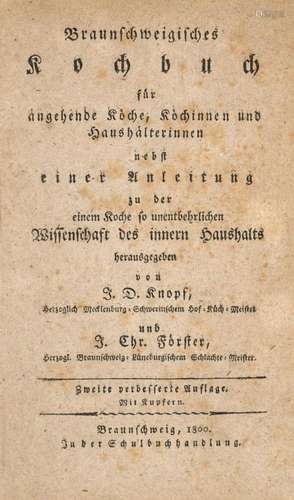 Knopf und J. Chr. Förster, J. D. Braunschweigische…