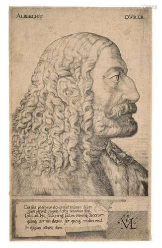 Lorck, Melchior Albrecht Dürer, Bildnis im Profil.…