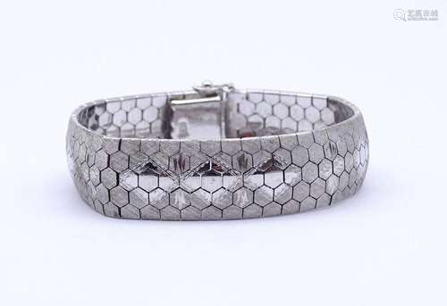 835ER SILBER ARMBAND, L. 19CM, KNICKSTELLE, 40,3G.