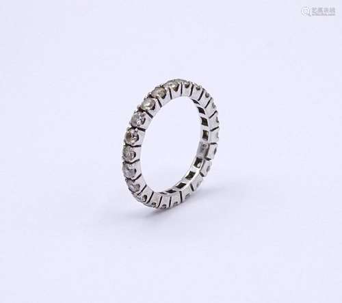 MEMORY RING MIT ZIRKONIA, STERLING SILBER 0.925 , 1,9G., RG ...