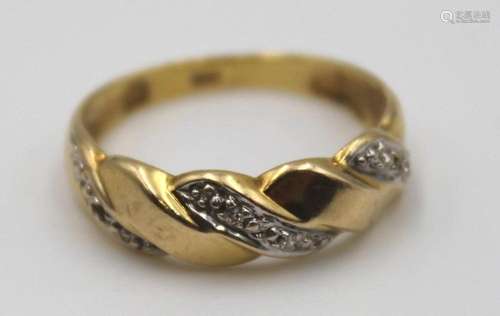 585 GG RING MIT BRILLANTEN, CA. 2GR.