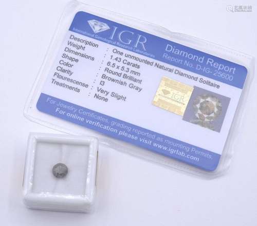 BRAUNER DIAMANT 1,43CT., PIQUÉ