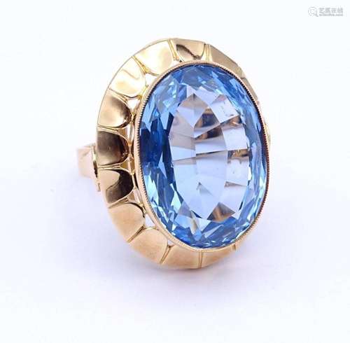 PRACHTVOLLER DAMEN GOLD RING IN ROTGOLD 0.585 MIT EINEN GROS...