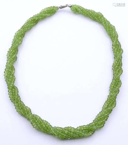 5- REIHIGES PERIDOT COLLIER MIT KARABINERVERSCHLUSS,IV-HARRY...