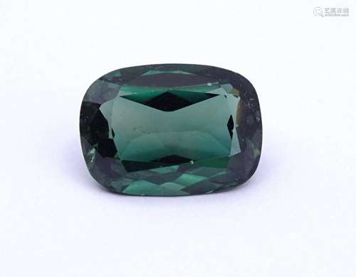 EDELSTEIN 15,60 CT, IM ANTIKSCHLIFF FAC.,LEICHT BLAUSTICHIGE...