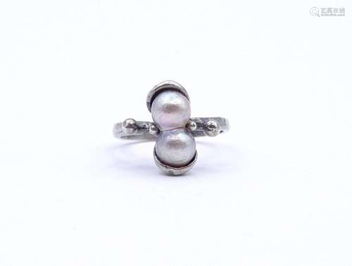 PERLEN RING, STERLING SILBER 0.925