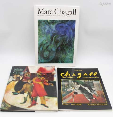 3X DIV. LITERATUR ÜBER MARC CHAGALL