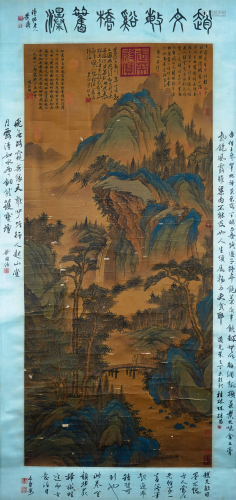 A Chinese Scroll Painting Signed Zhao Mengfu