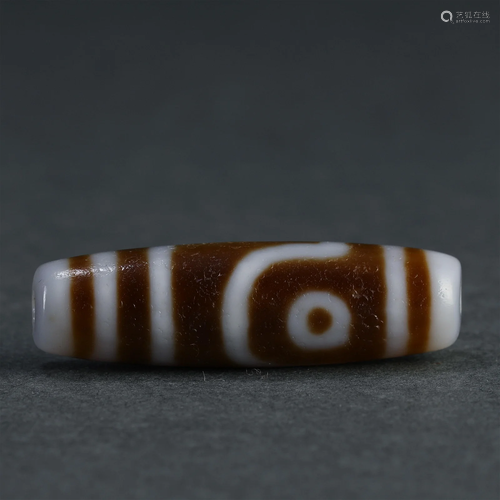 A Tibetan Dzi Bead