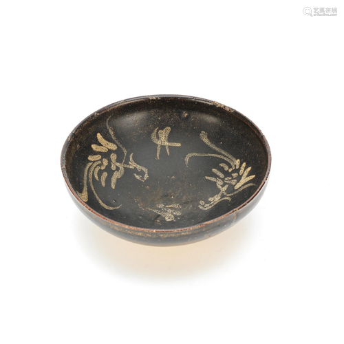 A JIZHOU SLIP DECORATED TEA BOWL Southern Song Dynasty