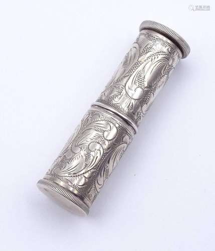 935ER SILBER LIPPENSTIFT HALTER, L.4,9CM, 17,8G.