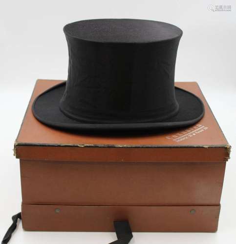 CHAPEAU CLAQUE IN ORIG. SCHACHTEL, WILHELM SPECHTMEYER CUXHA...