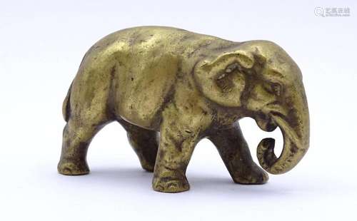 BRONZE ELEFANT, 7,5CM, H. 4,0CM