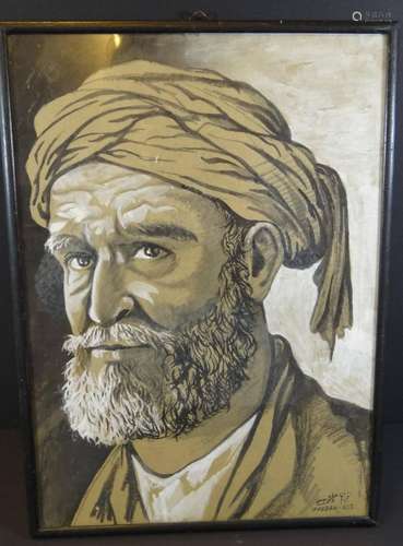 QURBAN ALI (?) SIGN,BERBERPORTRAIT