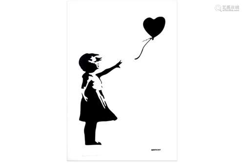 BANKSY (° 1974) BANKSY (° 1974) litho n° I/XX : "Girl w...