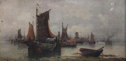 LEO PERLA WOHL SYNON. KARL KAUFMANN, BOOTE VOR HAFEN