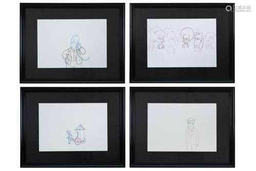 GROENING MAT (° 1954) GROENING MAT (° 1954) lot van vier ori...