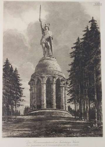 GR. GRAPHIK, HUGO ULBRICH (1867-1928), HERMANNSDENKMAL. GER....