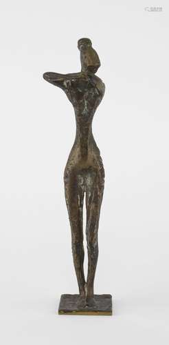 Pierre Siebold (1925-2012) Silhouette de femme, bronze, mono...