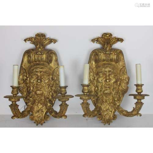 Large And Impressive Pair Of Antique Dore Bronze