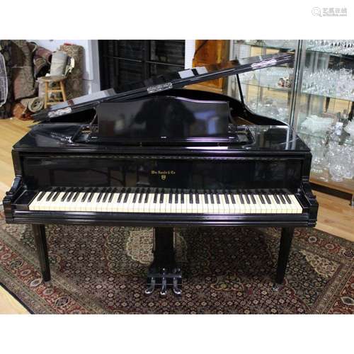 Vintage Ebonized Knabe "Butterfly" Piano.