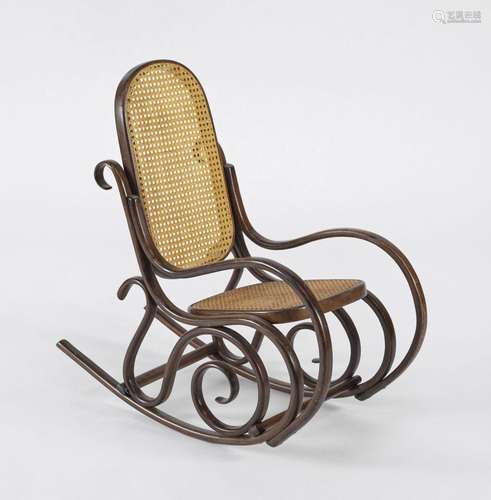 Thonet, fauteuil à bascule Bois courbé