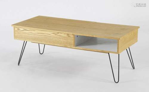 Table basse couvercle avec abattant, Suisse, circa 1960 Chên...