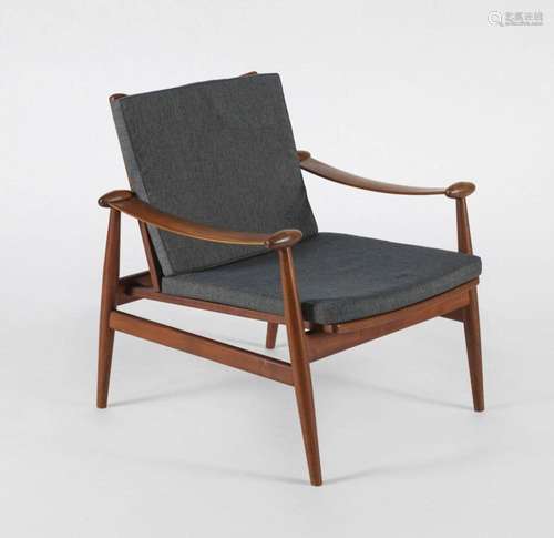 Spade chair model 133 par Finn Juhl Bois au naturel, tissu v...