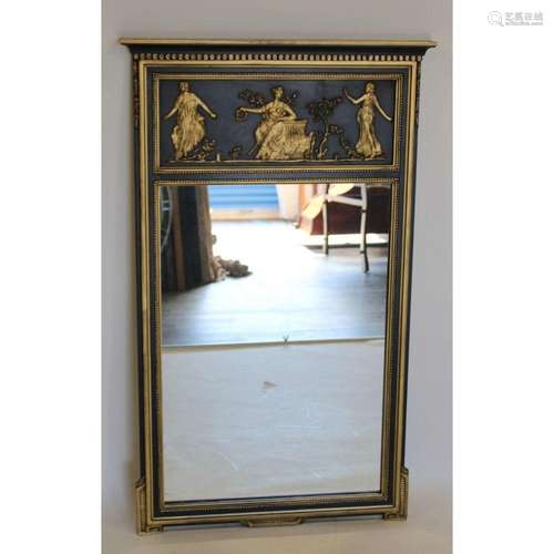 Vintage Ebonized & Gilt Neoclassical Style