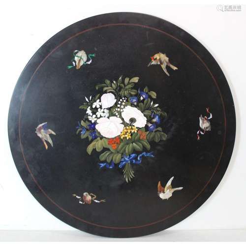 Vintage & Fine Pietra Dura Marble Plaque