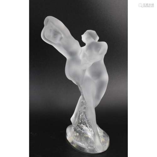 Lalique France Glass Dancing Figures.