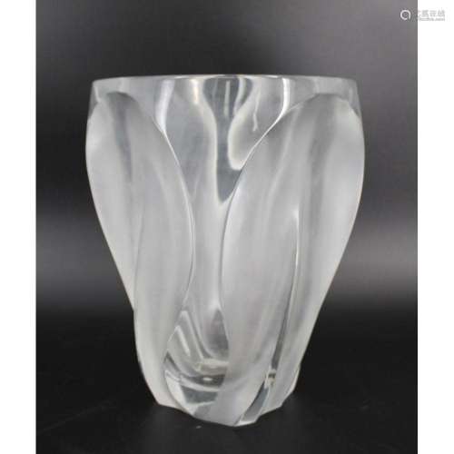 Lalique France Glass "Ingrid" Vase.