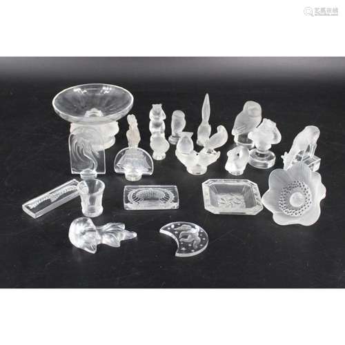 Lalique France Glass Animals & Cabinet Items.