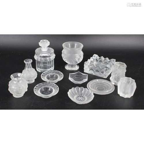 Lalique France Glass Cabinet Items.