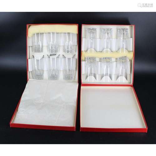 Baccarat Set Of 12 Scotch Tumblers In Presentation