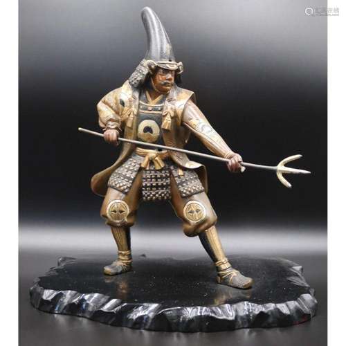 Japanese Mixed Metal Samurai Warrior.