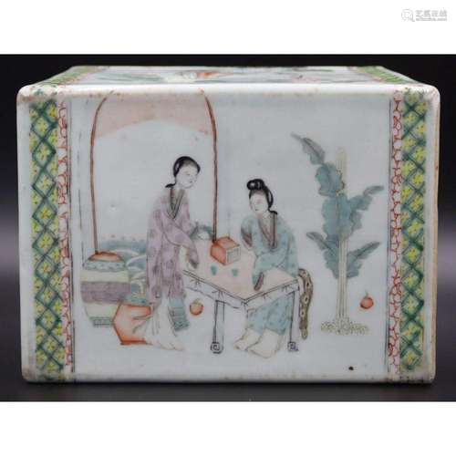 Chinese Enamel Decorated Incense Burner.