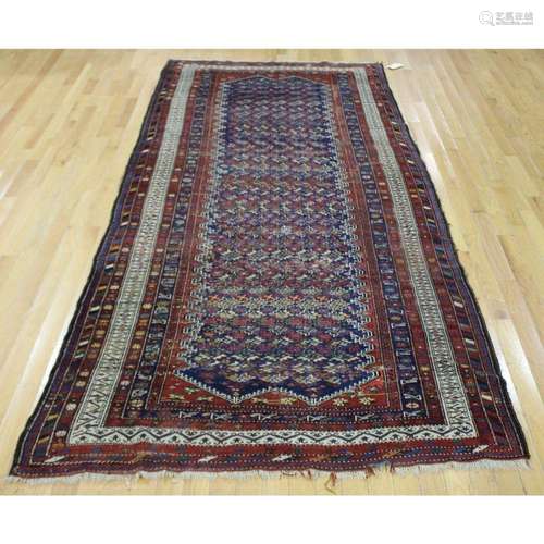 Antique And Finely Hand Woven Kurdish Carpet.